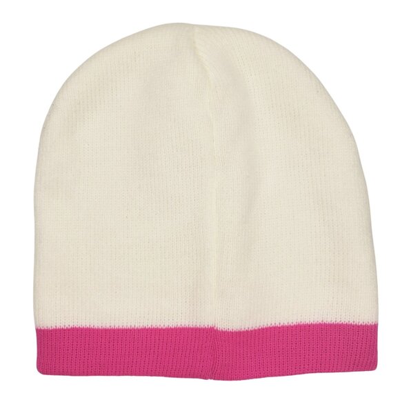 Hello Kitty Face Beanie Hat Hot Pink Bow White - Picture 2 of 8